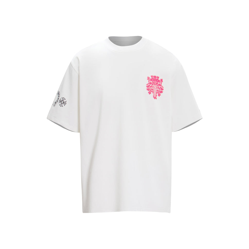 Chrome Hearts Script Dagger Logo Short Sleeve Tee 6025