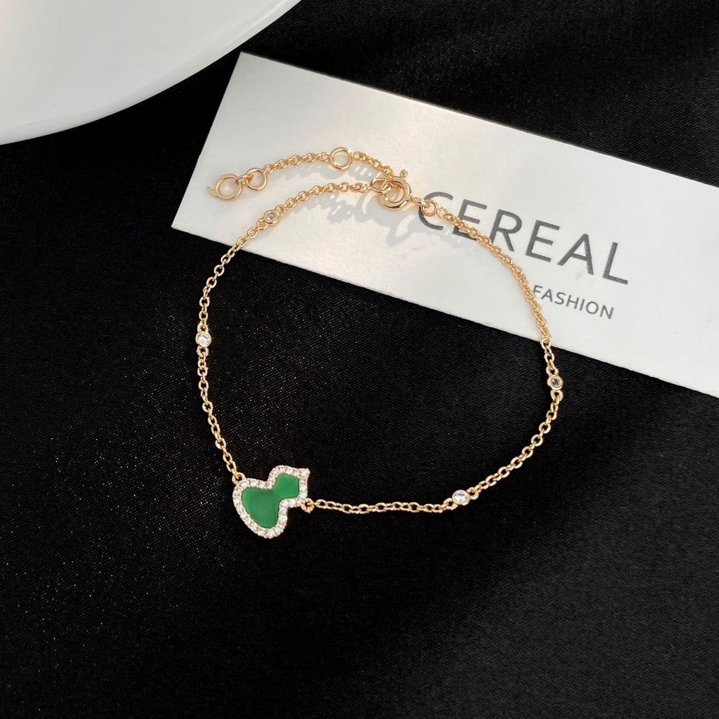 QEELIN WULU DIAMOND 1 MOTIF PINK GOLD BRACELET