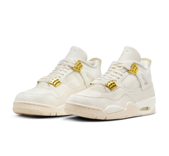Wmns Air Jordan 4 Retro 'Metallic Gold'