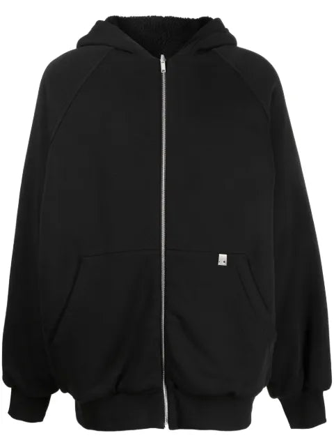 1017 ALYX 9SM slogan-print zip-up hoodie