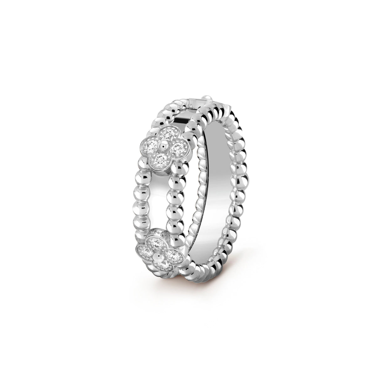 Van Cleef & Arpels PERLEE SILVER DIAMOND RING