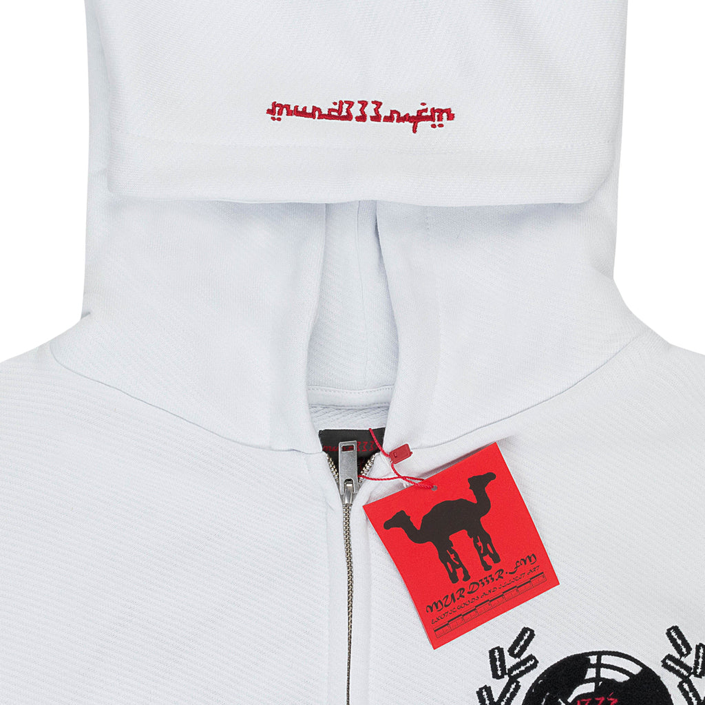 MURD333R.FM WHITE PEACEMAKER 2 HOODIE
