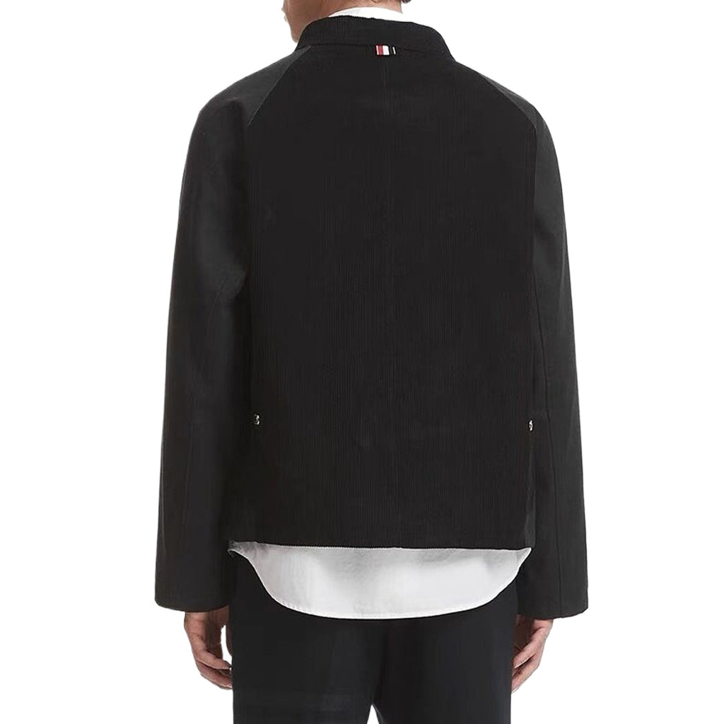 4 - Bar Utility Pocket Jacket with Signature Grosgrain Detail | Thom Browne