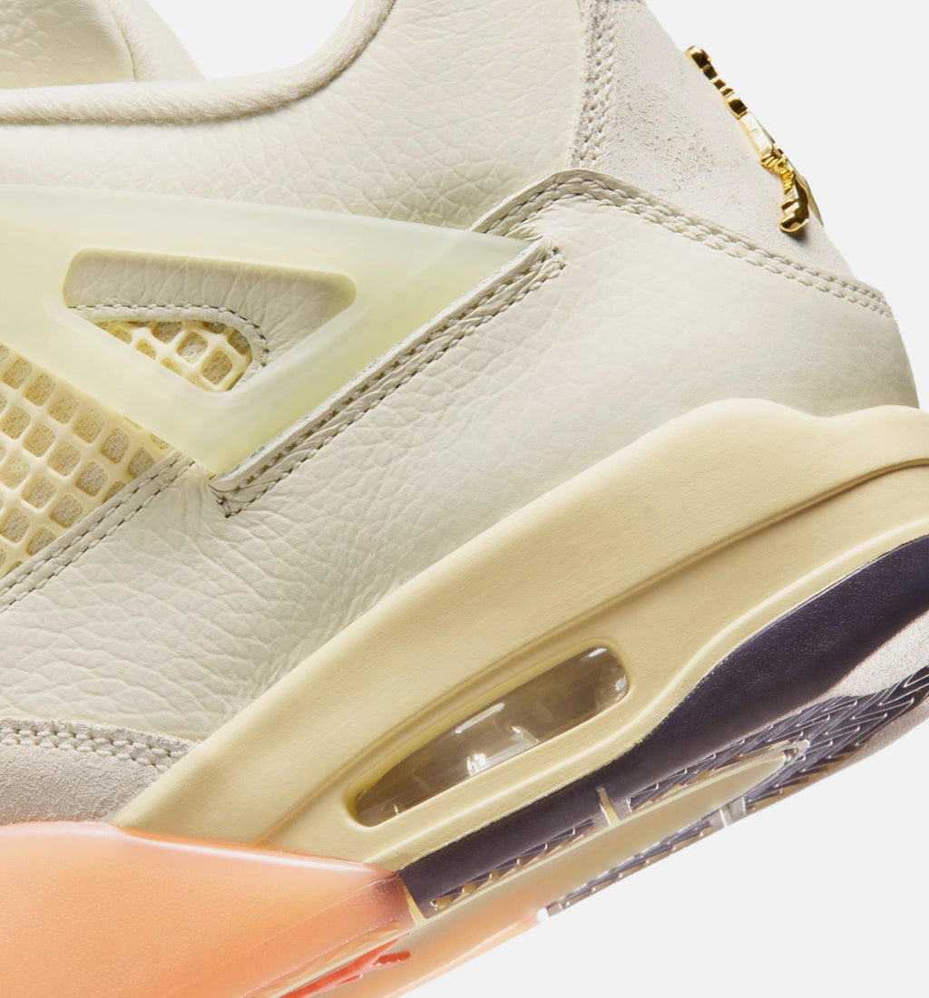 Air Jordan 4 Retro Birds of Paradise Women's – Coconut Milk/Metallic Gold/Muslin/Bright Mango/Sundial/Black