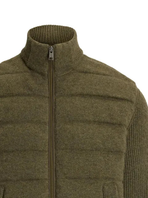 Ralph Lauren Purple Label quilted ribbed-knit jacket
