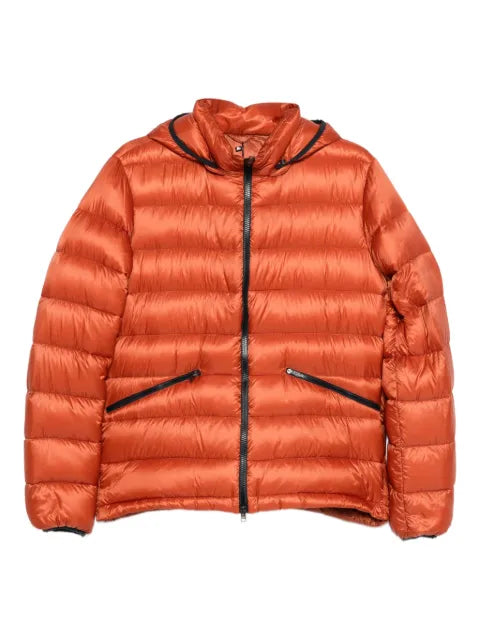 Herno hooded zip-fastening jacket