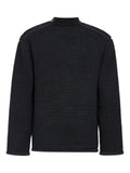 OAMC Peacemaker zip-shoulder waffle-knit sweater