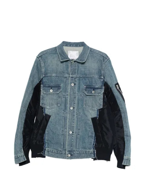sacai panelled pocket jacket