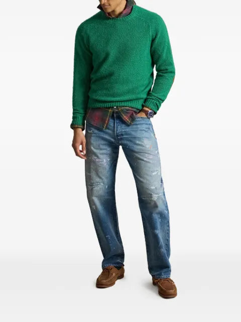 Polo Ralph Lauren elbow-patch crew-neck sweater