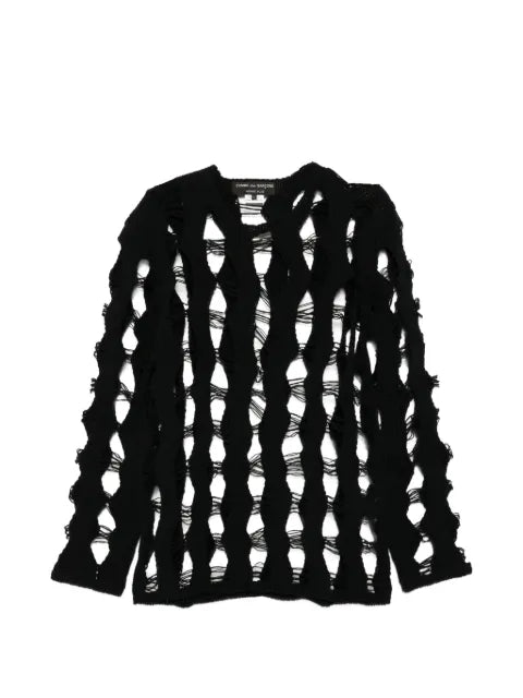 Comme des Garçons Homme Plus distressed sweater