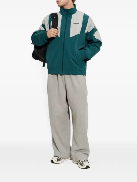adidas logo-print panelled jacket