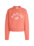 Patou logo-intarsia crew-neck sweater