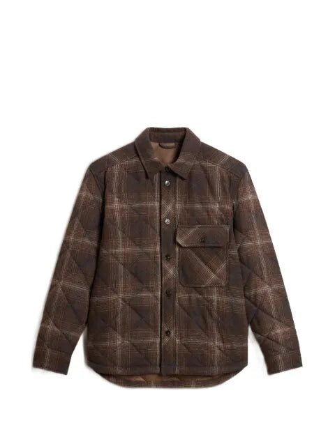 Woolrich checked quilted shirt