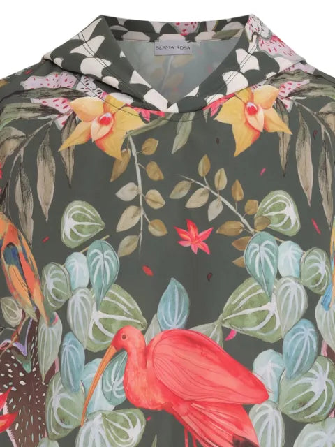 Amir Slama x Avatim sleeveless Hoodie with floral print