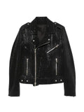 Balmain glass-dot biker jacket