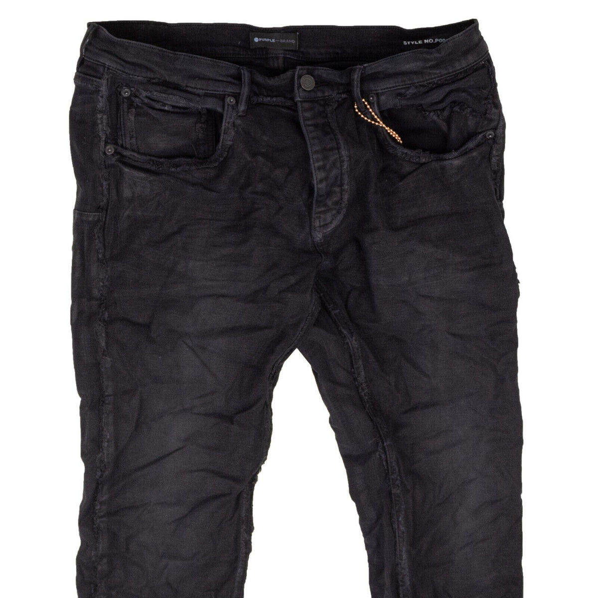 Black Inside Out Frayed Skinny Jeans
