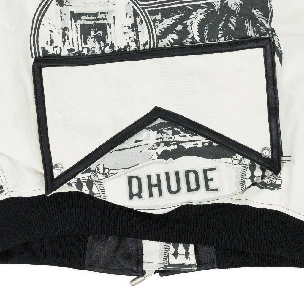 White Vouyage Bomber Jacket