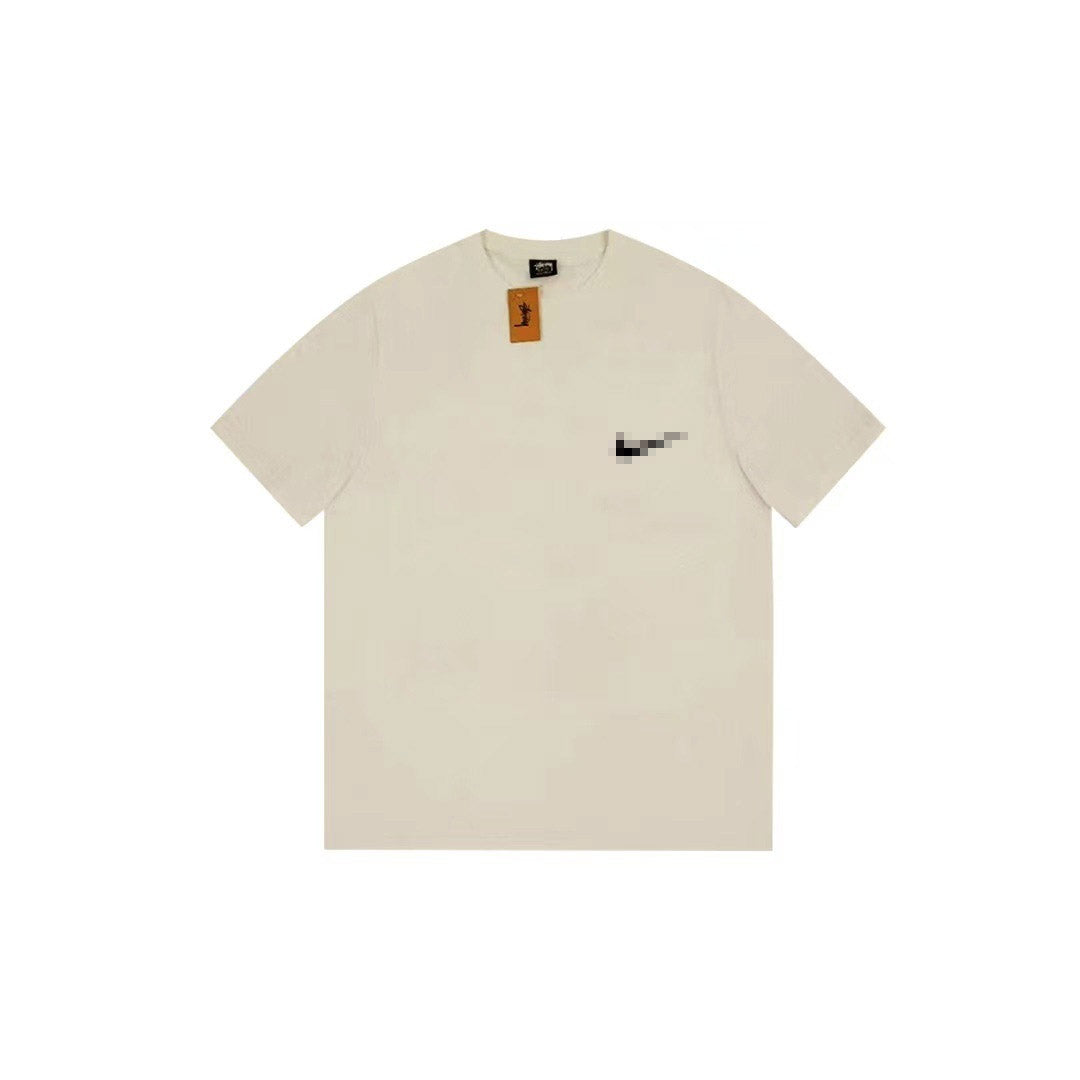 Stussy The Wide World Tribe T Shirt Loose Casual T-Shirts Same for Men and Women