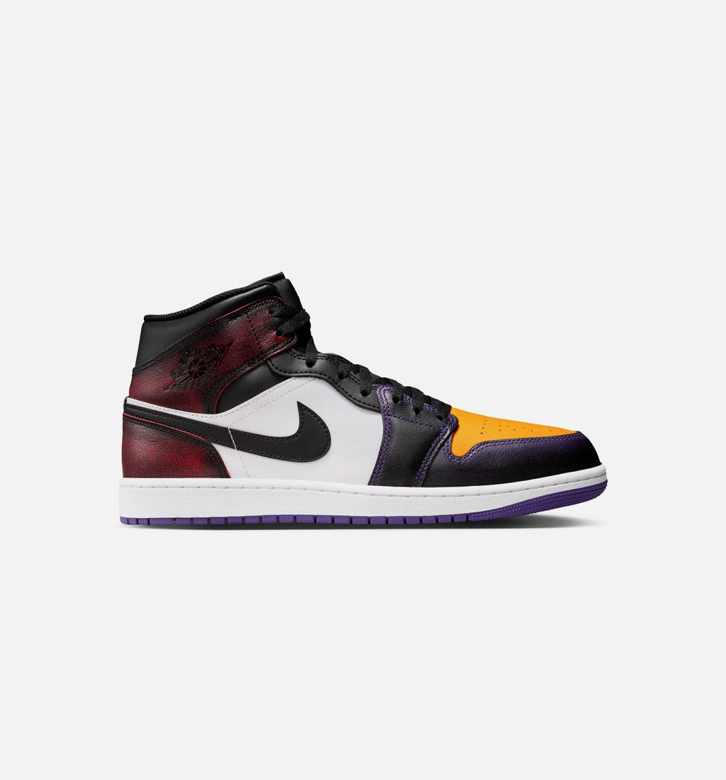 Air Jordan 1 Mid SE “True Red White Court Purple Black” Men's Lifestyle Shoes