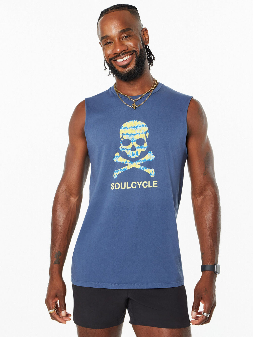 ALL SOULS MUSCLE TANK NAVY