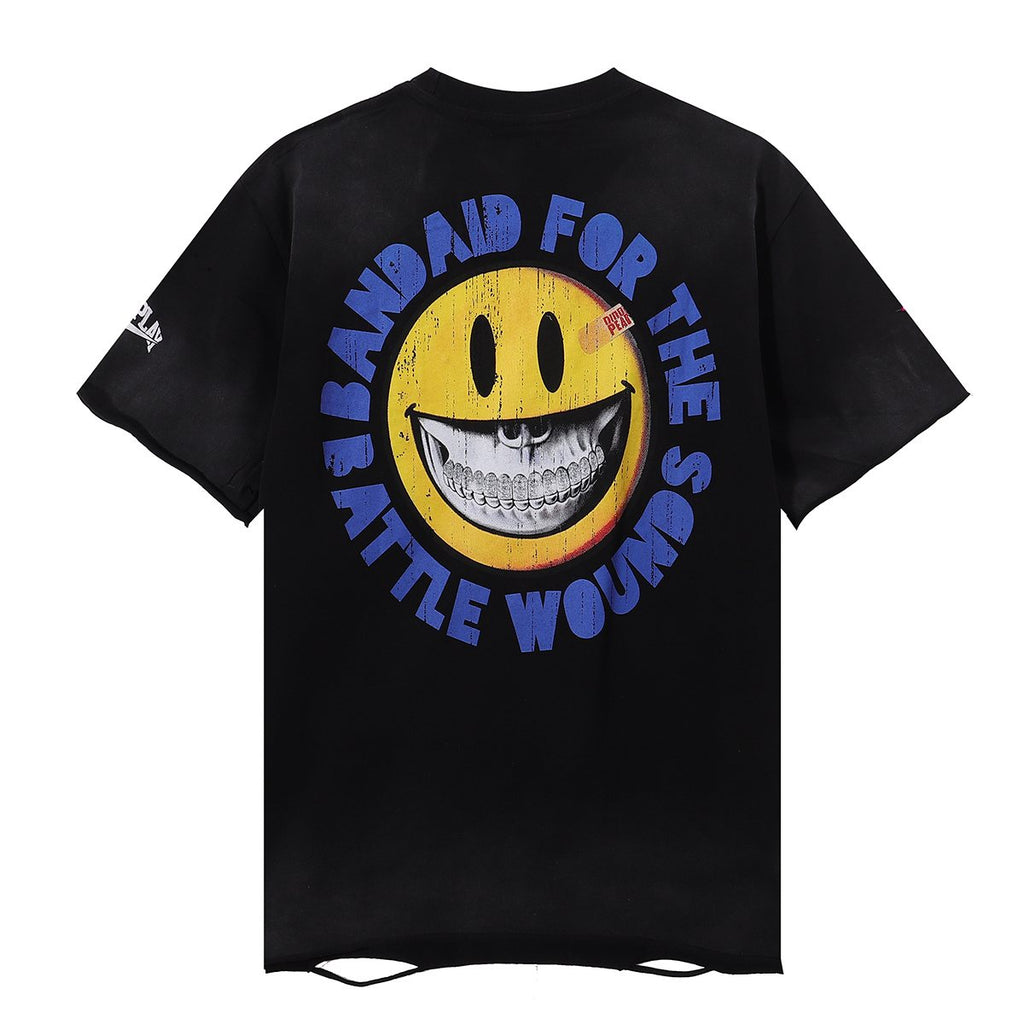 Rough Play Skeleton Baseball Graphic T-Shirt