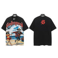 Godspeed Beach Skeleton Graphic T-Shirt