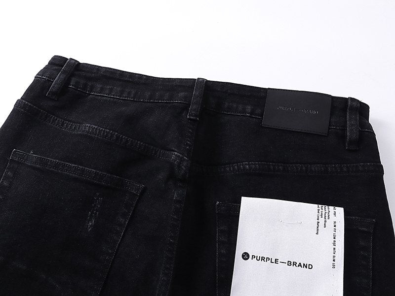 Purple Brand Black Distressed Slim Jeans