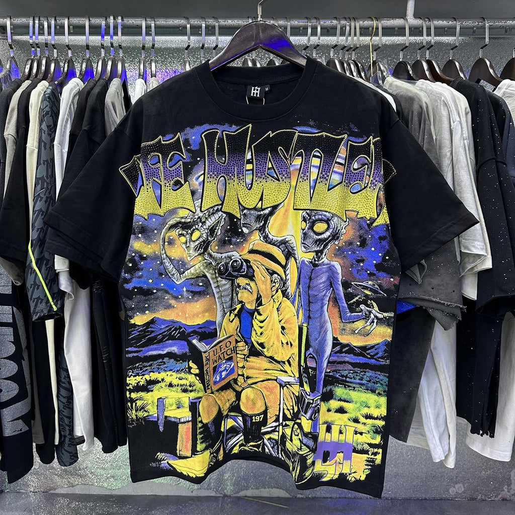 Life Hustlere Alien Graphic Short-Sleeve T-Shirt