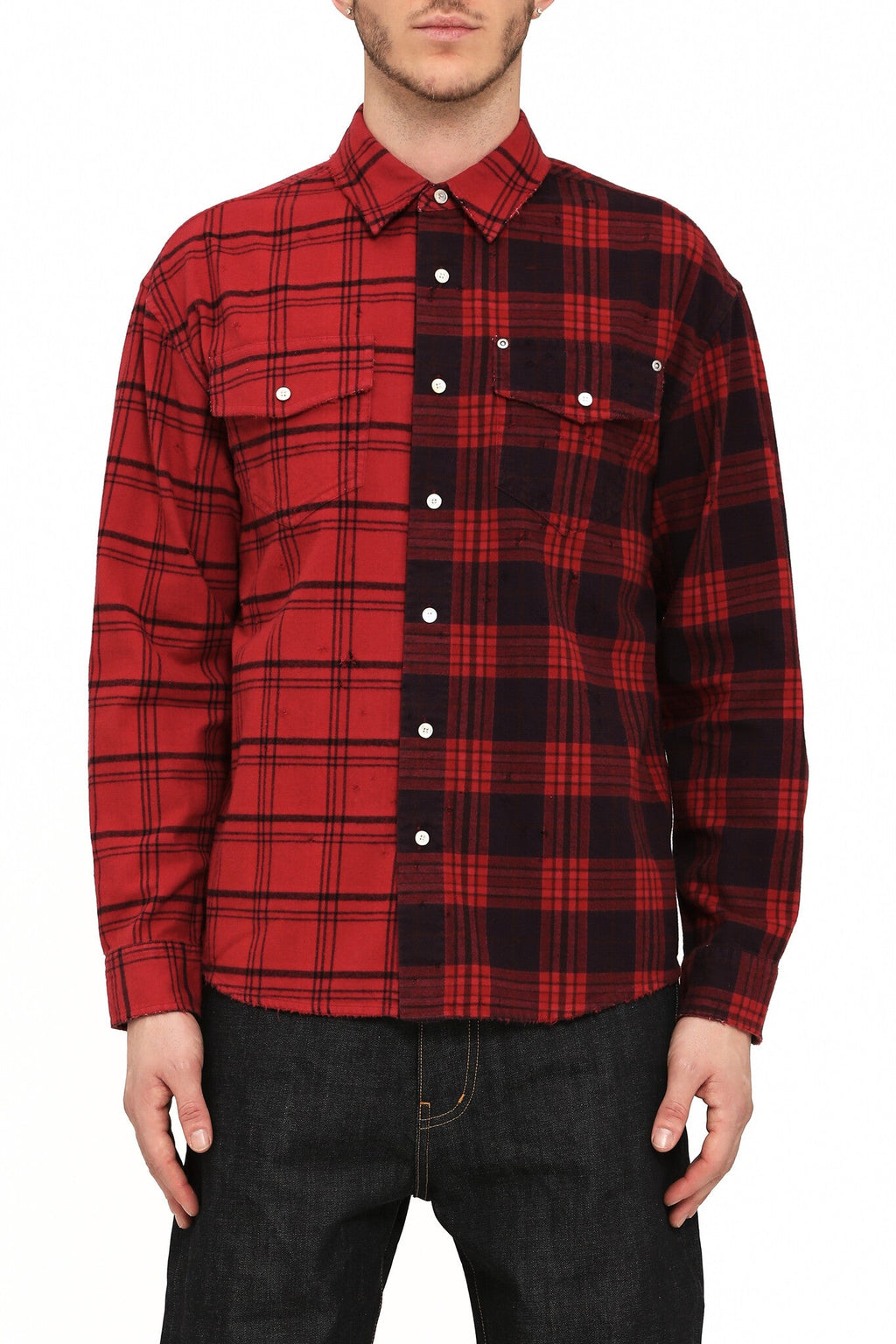 Purple Brand Dual Button Up Shirt