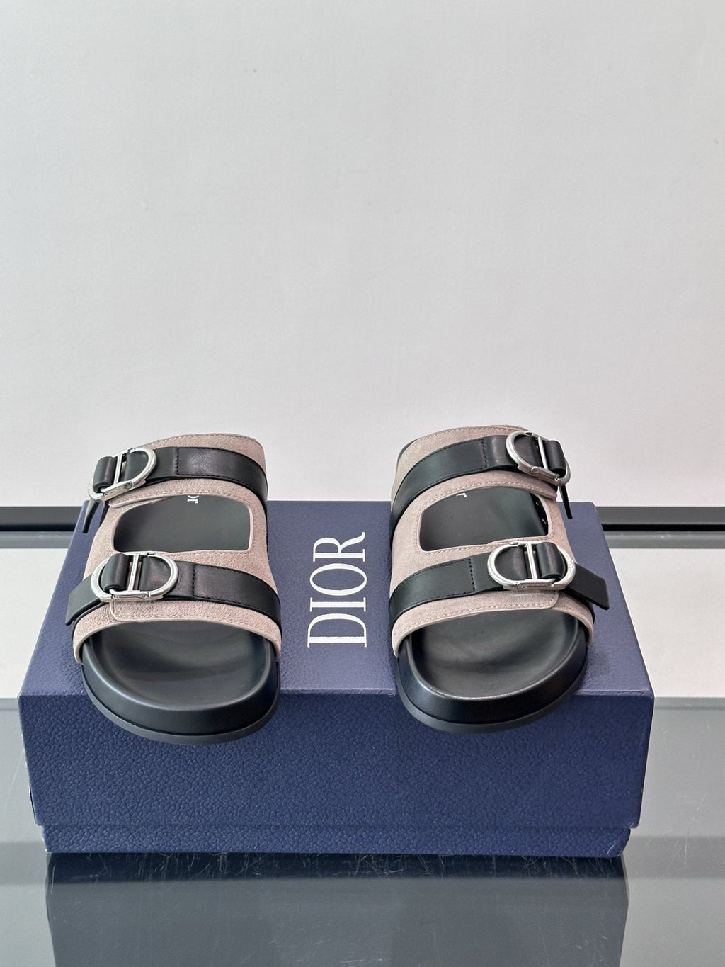 Dior Two-Strap Slide Sandals