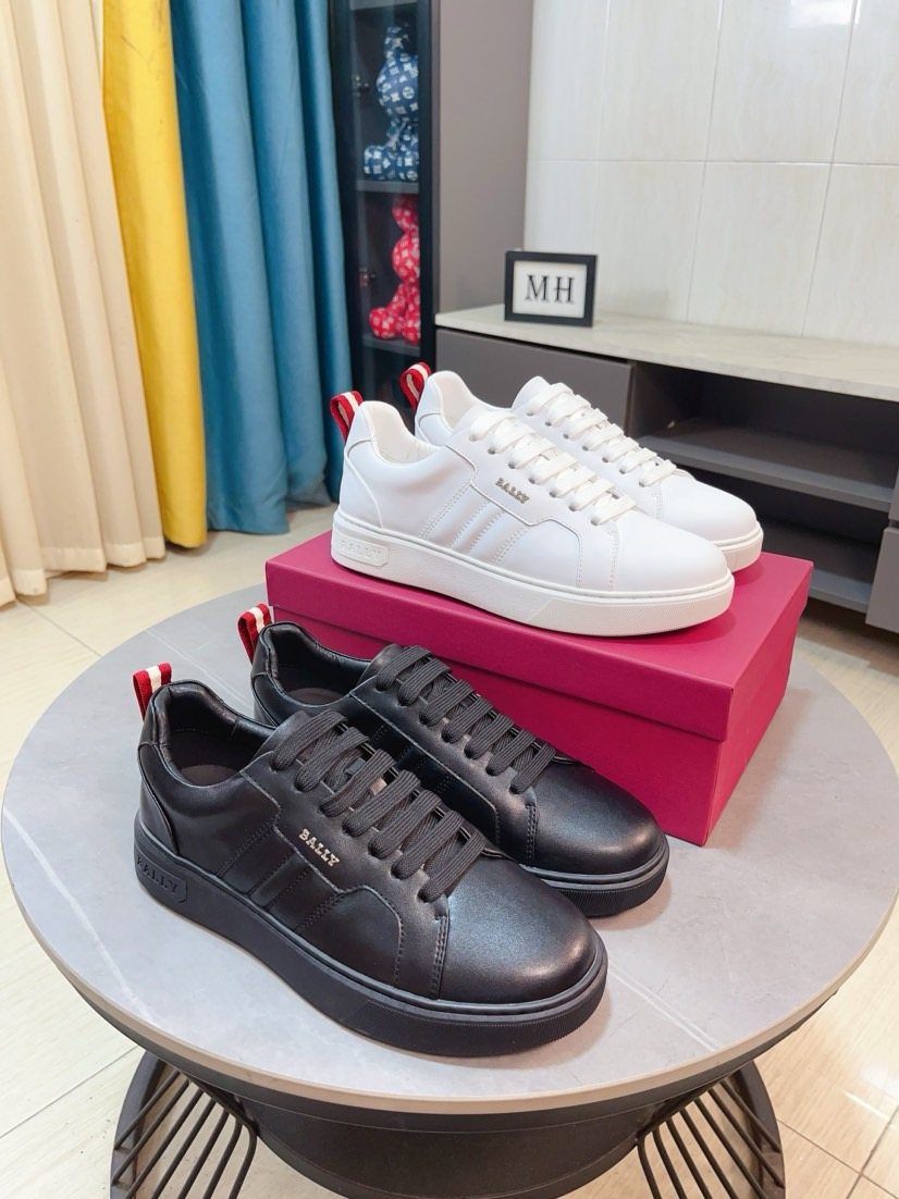 Bally Low-Top Leather Sneakers